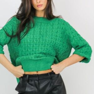 Green Knit Sweater